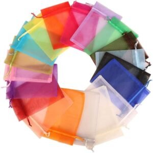 1 Sacs à Dragées En Organza Mélanger