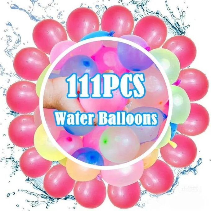 111 pièces/sac Ballons à eau à injection rapide, amusants pour l'été, jouets de bataille d'eau en plein air pour enfants et adultes sur la plage