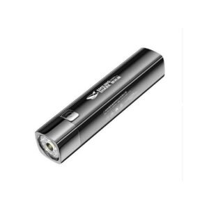 1200mAh Mini Torche Rechargeable Par USB Torche Lumineuse Projecteur -noir