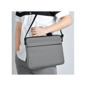 15.6&Prime; Sacoche Pour Ordinateur Portable Zipper Mallette Sac – Gris Clair