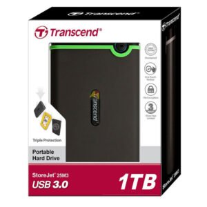 1To – TRANSCEND StoreJet 25M3- Disque dure externe, Antichoc, USB 3.1 – 2026 – TOGO INFORMATIQUE