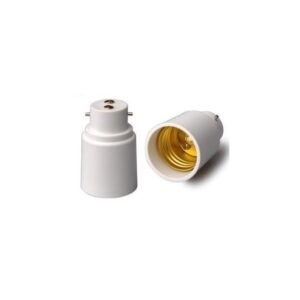 2 Lot De Douilles Adaptateur Culot B22 A E27 Led Ampoule 12v 24v