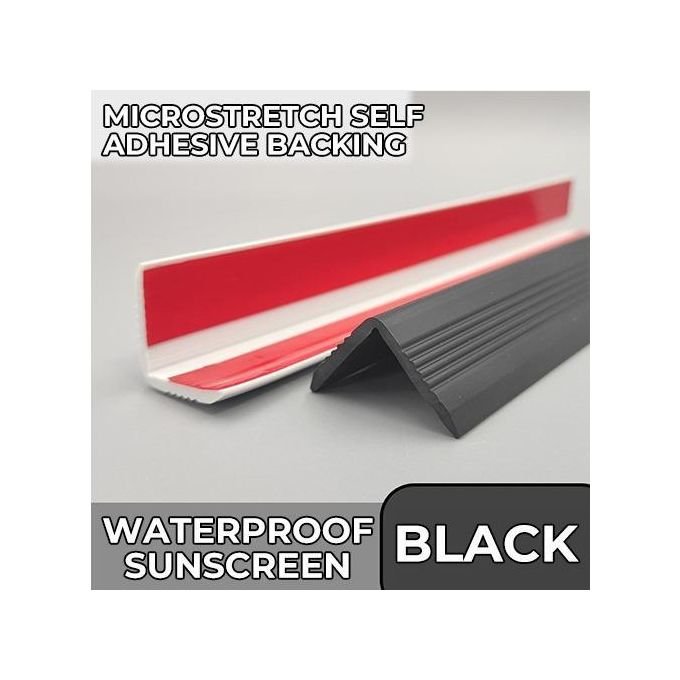 2pcs Bandes autocollantes anti-collision en PVC, bandes de protection pour angles et rebords d'escalier