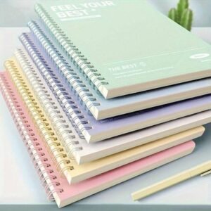 6pcs cahiers à spirale, blocs-notes pour étudiants, cahiers lignés, fournitures de bureau