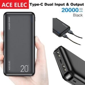 Ace Elec Batteries externes 20000 mAh chargeur rapide portable ultra mince
