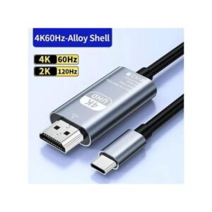 Adaptateur D&rsquo;affichage HD Mobile TV, Câble Adaptateur USB TYPE-C Vers HDMI 4K 60Hz -2m