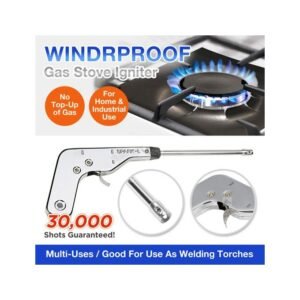 Allume Gaz Automatique – Utilisable 30.000 Fois – Sans Batterie Ni Pile – Argent