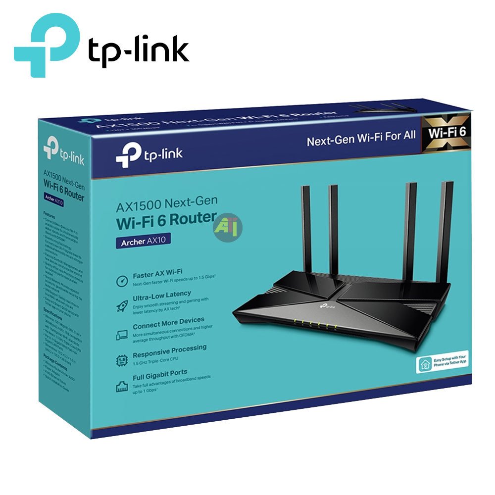 Archer AX10 AX1500 - Routeur Gigabit WiFi 6 Fukll Gigabit, Dual-Band (2,4 GHz et 5 GHz) - 2026 - TOGO INFORMATIQUE