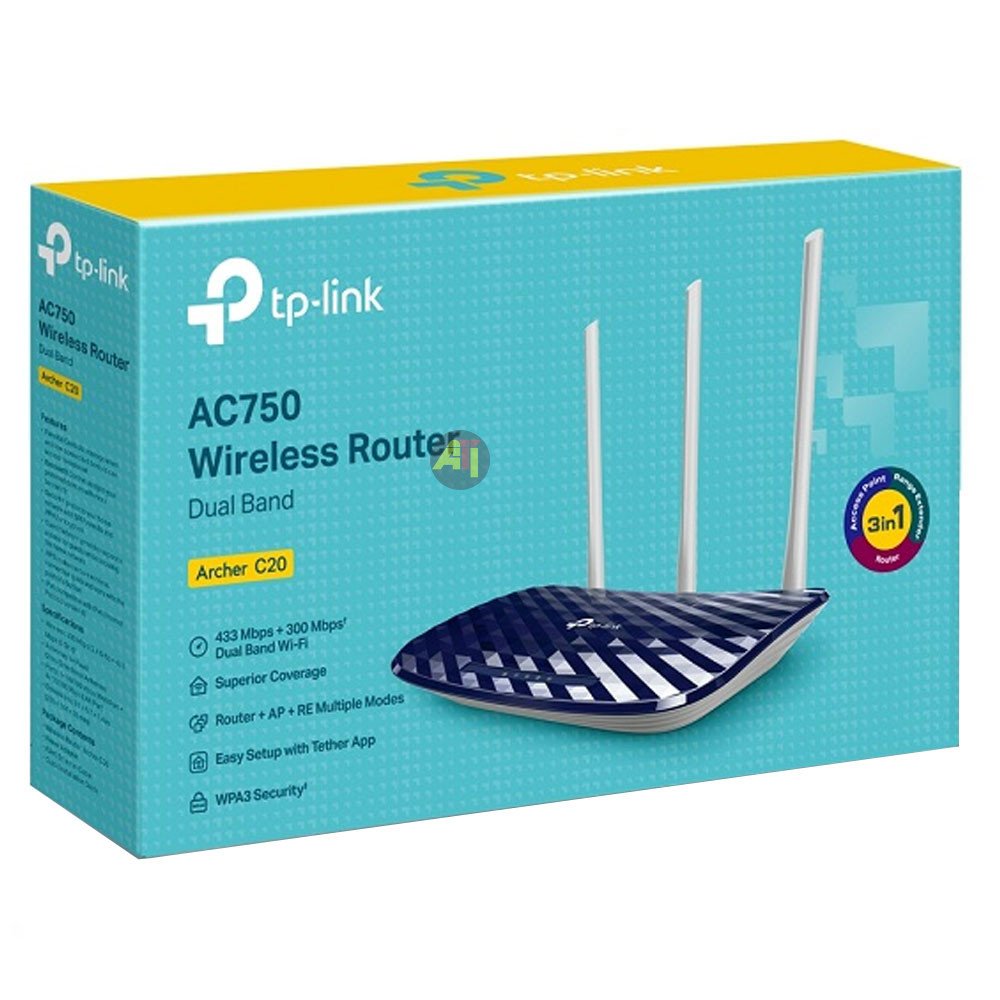 Archer C20 - AC750 | Routeur WiFi bi-bande Mbps | Routeur - Répéteur - Point d'accès - 2026 - TOGO INFORMATIQUE