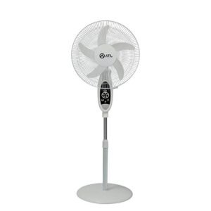 ATL Ventilateur Sur Pied – ATLVENT-1651RB – Atl 16&Prime; – Rechargeable – Telecommande – 05 Helices – 3 Vitesses – 220V – 50 Hz – 35W – Blanc – 01 Pcs -…