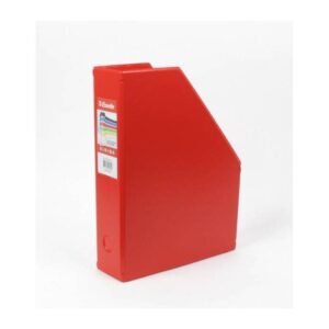 Boîte de classement PVC pliable dos 70mm rouge 56003