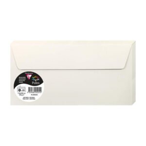 Clairefontaine 5055C – Paquet de 20 Enveloppes Auto-Adhésives – Format DL 11x22cm