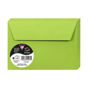 Clairefontaine 5546C – Paquet de 20 Enveloppes Auto-Adhésives – Format C6 11,4×16,2cm