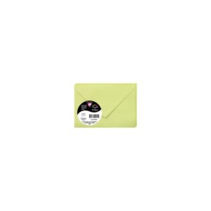 Clairefontaine 55470C Paquet de 20 Enveloppes Mini Format 7,5x10cm Vert Bourgeon