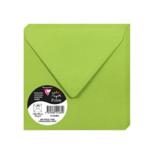 Clairefontaine 5548C Paquet de 20 Enveloppes Gommées – Format Carré 14x14cm