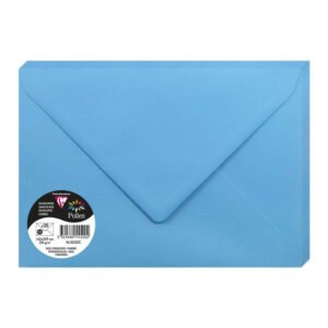 Clairefontaine 5552C Paquet de 20 Grandes Enveloppes 16,2×22,9cm Turquoise