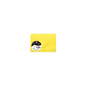 Clairefontaine 5560C – Paquet de 20 Enveloppes Mini Format 7,5x10cm Jaune Soleil