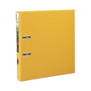 Classeur à levier prem’touch intérieur et extérieur en polypropylène – dos 50mm – A4 maxi – jaune
