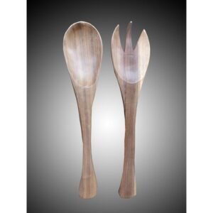 Cuillère Et Fourchette De Saladier En Bois Bété