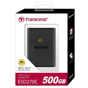 Disque Dure Externe SSD 500 Go Transcend ESD270C USB 3.1 Type-C – 2026 – TOGO INFORMATIQUE