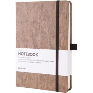 Dotted Journal/Carnet Pointillé – Lemome Écologique – Reliure en Grès Naturel – Reliure à Grille avec Boucle à Stylo – Papier Epais Premium -…