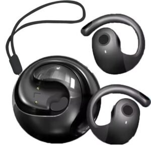 Écouteurs sans fil Bluetooth avec crochet d&rsquo;oreille, son stéréo HiFi, casque tactile intelligent, écouteurs de sport