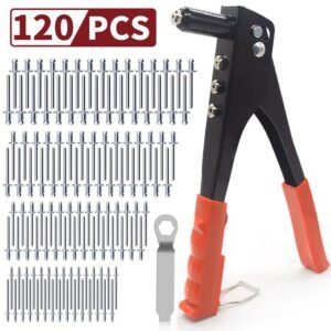 Ensemble de 120 pistolets à rivets multi-modèles