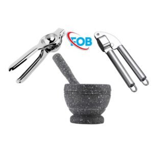 Ensemble de Presse Ail et Citron avec Mini Mortier et Pilon