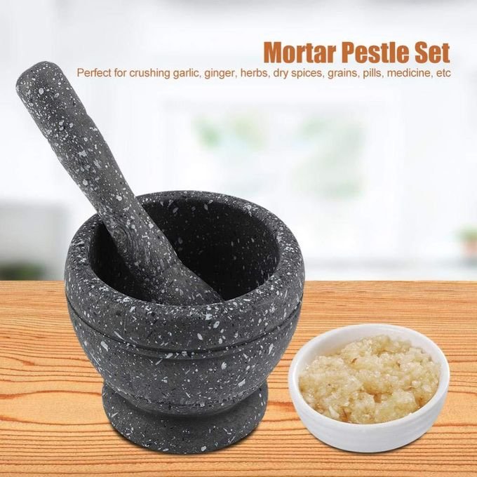 Ensemble Mini Mortier Et Pilon Cuisine Pour Epices Et Herbes De Cuisine