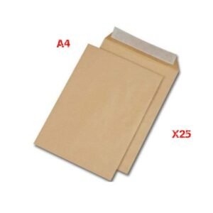 Enveloppe A4 kaki lot de 25