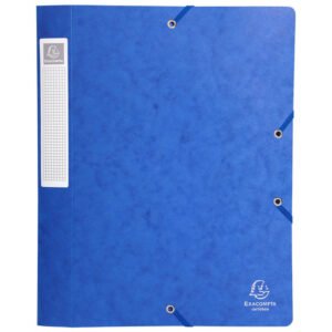 Exacompta – 1 boîte de classement avec élastiques- Dos 4 cm assortis