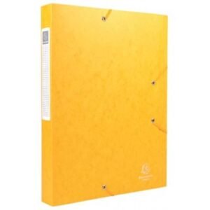 Exacompta Boîte de classement Cartobox dos de 4 cm, jaune, épaisseur 7/10e [Librairie Bon Bazar Gagnoa]