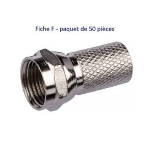 Fiche F Pour Connecter Décodeur, Parabole Et TV- 50 Pièces