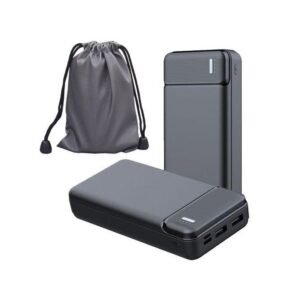 GUEETON Batterie externe Fast Charge 20000mAh Noir avec sac de rangement étanche