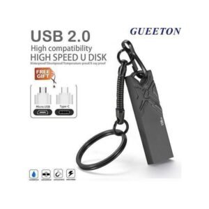 GUEETON Clé USB OTG en métal de 128 Go étanche avec embossage 3D