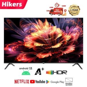 Hikers 43&Prime;Smart TV LED – Android TV Full HD Analogique -téléviseur intelligent – Noir – 12 Mois De Garantie