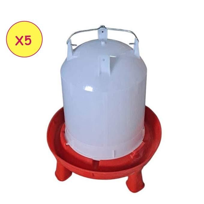 Lot 05 Abreuvoir 11L Manche En Fer Avec Trépied