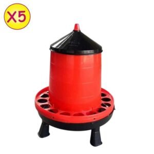 Lot 05 Mangeoire Anti Gaspillage 10Kg Pour Croissance (économique)