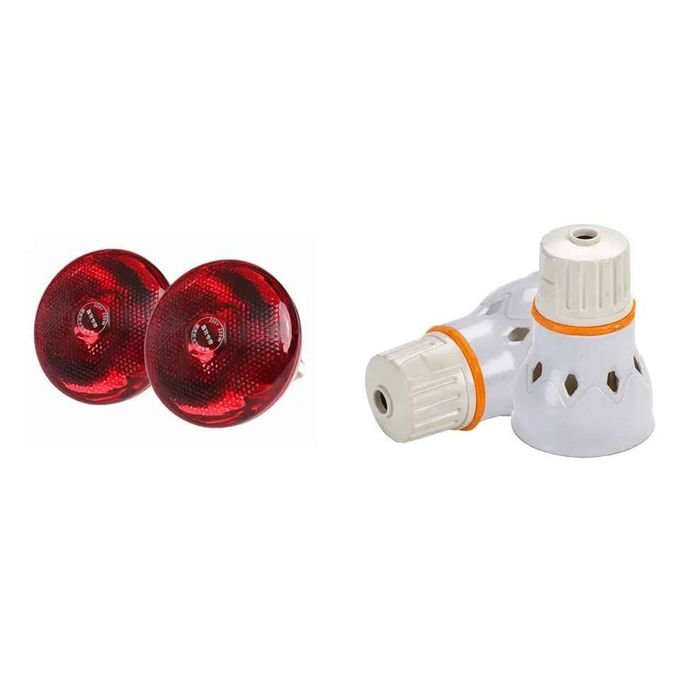 Lot De 2 Ampoules Chauffantes 220 Volt 250W, Production De Chaleur Pour Poussins Ou Couveuses Plus Douille à Vis