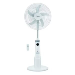 Midea Fs45-23Mrd – Ventilateur Rechargeable A Pied Midea – 9 Reglages – Aff. Del – Silencieux – Moteur Cc – 30W – Blanc