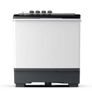 Midea Machine A Laver 8Kg – MT100W80/WG/Top Load/Twin Tub/Blanc/Lavage 8Kg-Essorag 5Kg/475W/220-240V