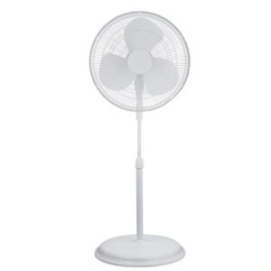 Midea Ventilateur A Pied – FS40-19M /Couleur Blanc/3 Helices/3 Vitesses/Hauteur Reglable/40W/220-240V