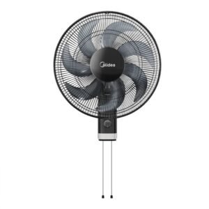 Midea Ventilateur -FW40-23M/ Mural/ 16 »/ Forme En Petales De 7 Helices/Couleur Noir/ 50W/ 220-240V