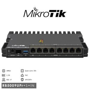 MikroTik RB5009UPr+S+IN – Routeur Mikrotik Haute performance | 1 x 2.5 Gigabit Ethernet | 7x Ports Gigabit SFP+ | 1×10 Gigabit SFP+ – 2026 – TOGO…