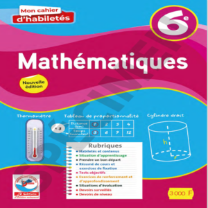 Mon Cahier d’Habiletés Mathématique 6e