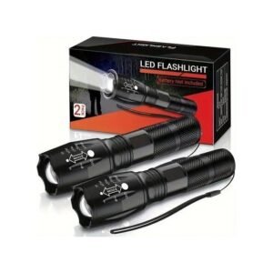 Mythco Lot De 2 Lampes De Poche Tactiques, 5 Modes, 3000 Lumens En Haute Luminosité