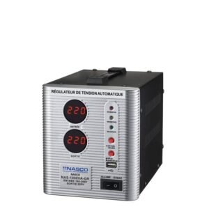 Nasco Stabilisateur 1000Va Compteur Digital Nas-1000Va-Gr – / Gris