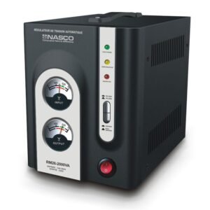 Nasco Stabilisateur – Rm26-2000Va – Compteur à aiguille – 4Pcs – Ct – Sortie:220V – Noir