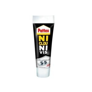 Pattex, Ni clou ni vis, Invisible. Tube 40 ml. Colle extra forte de Fixation tout support. Transparente. Parfait pour coller, réparer sans percer….
