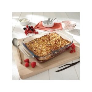 Plat à Four Rectangulaire – Extra Résistant – Verre – 31 X 20 Cm